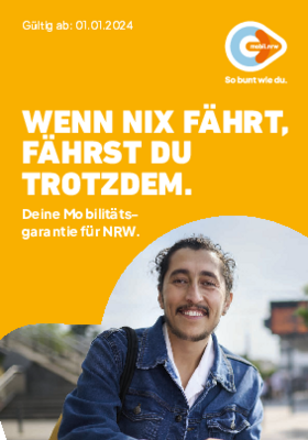 Flyer Mobilitätsgarantie in NRW